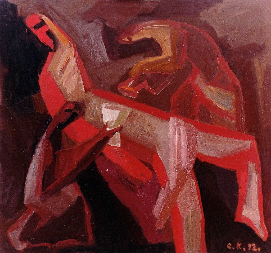 INTOXICATION OF LOT  oil, canvas  160 x 170 cm  1992