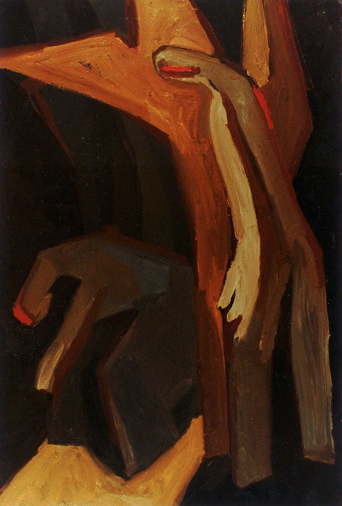 EXPULSION FROM PARADISE  oil, canvas  180 x 120 cm  1992