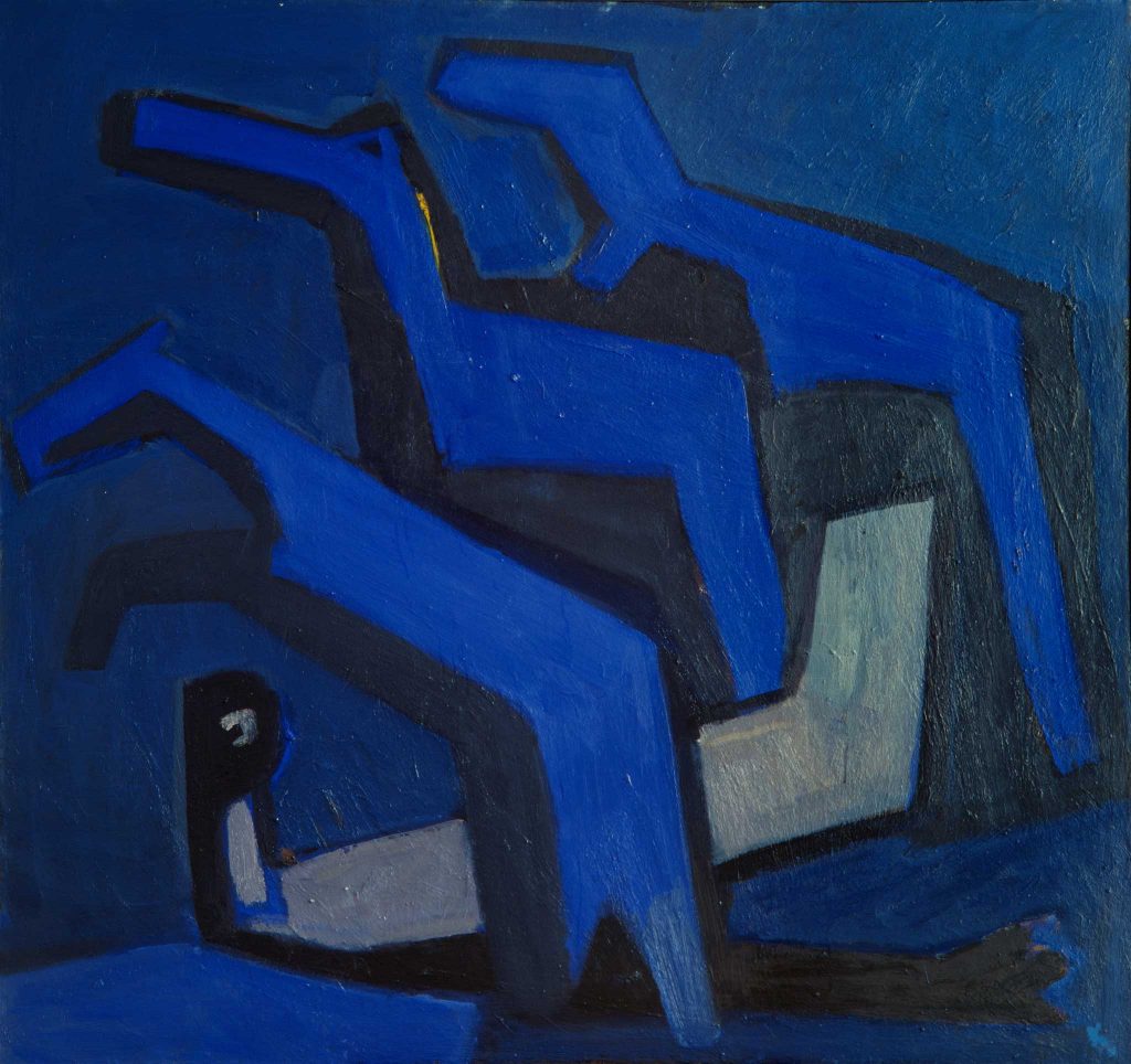 THE FALLING  oil, canvas  160 x 170 cm  1992