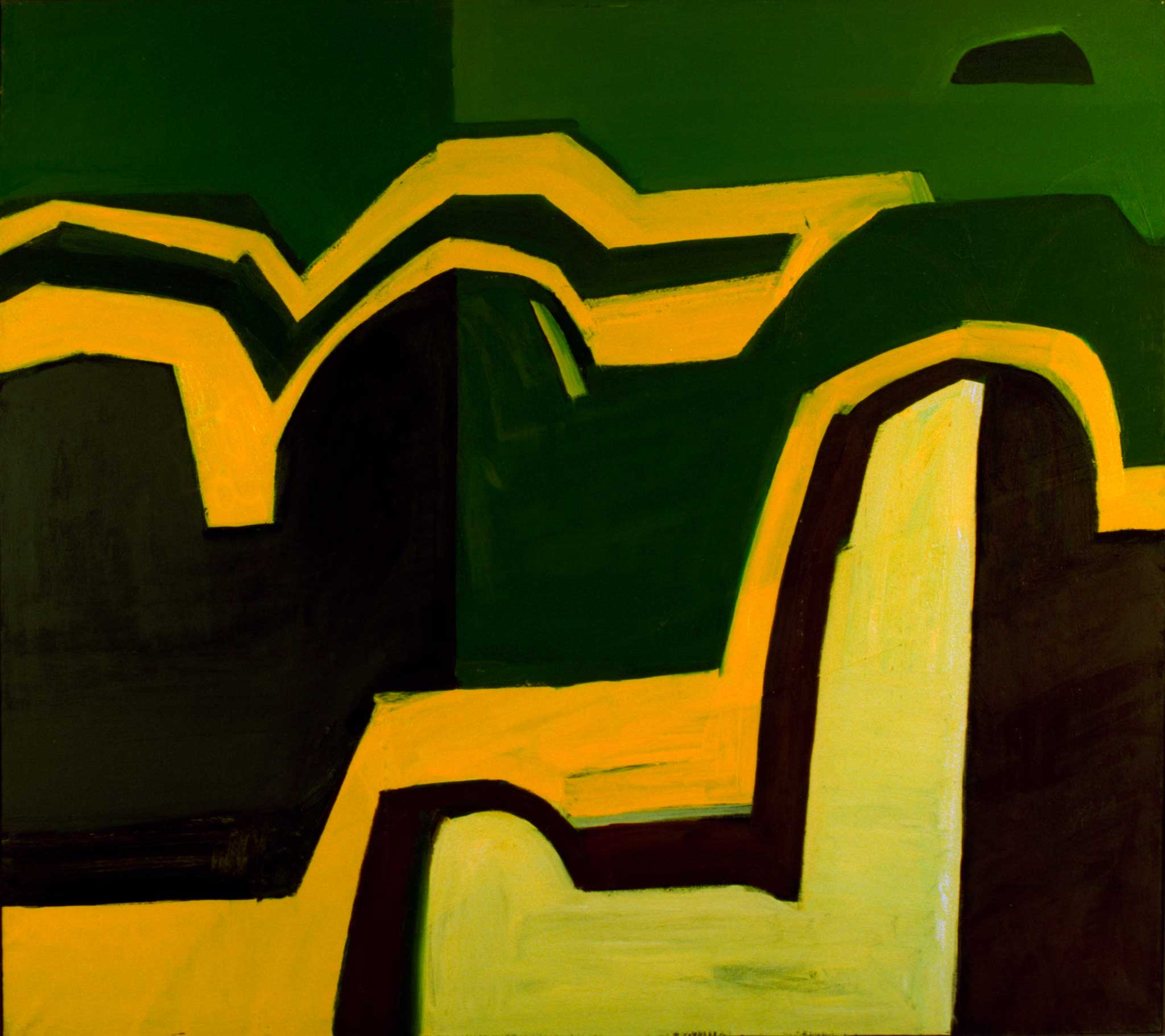 DAY\'S APPROACH  oil , canvas  170 x 190 cm  1996
