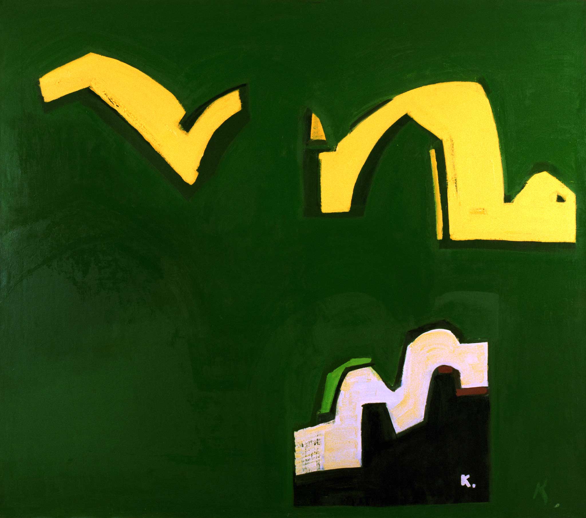 GLARE  oil , canvas  180 x190 cm  1997