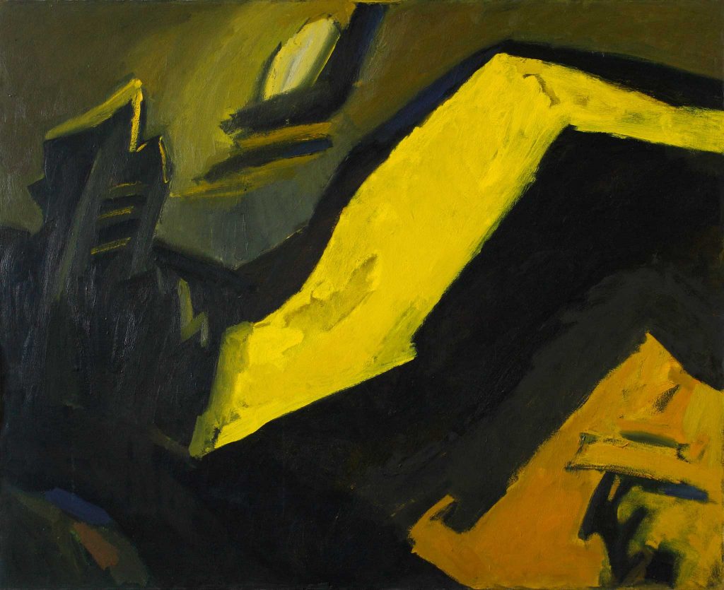 MOON ECLIPSE.   oil , canvas  170 x 190 cm.  1994