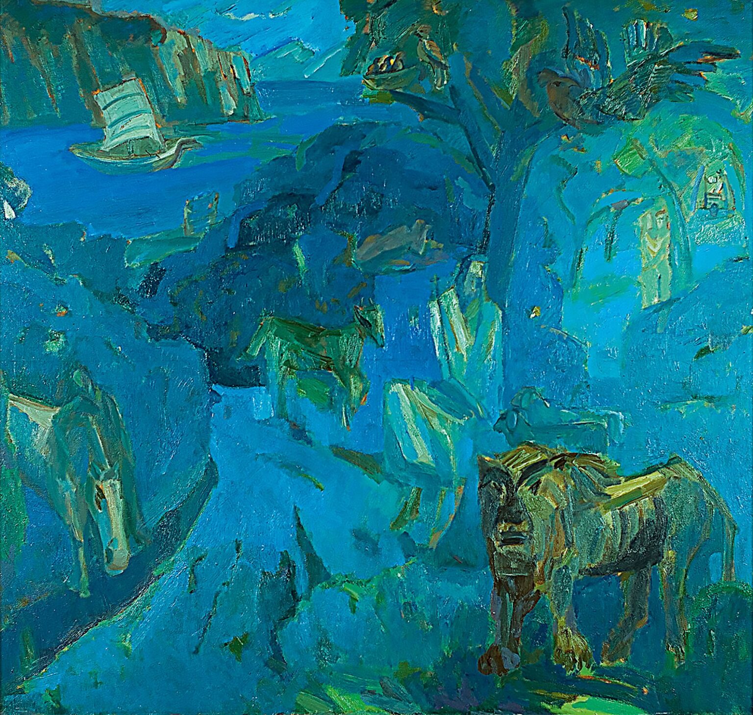 EDEN  oil, canvas 165 x 175 cm  1986