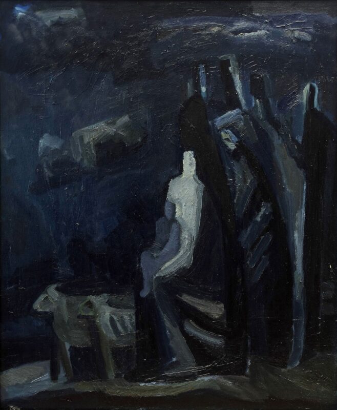 ADORATION OF THE SHEPHERDS  oil, canvas  160 x 140 cm  1989