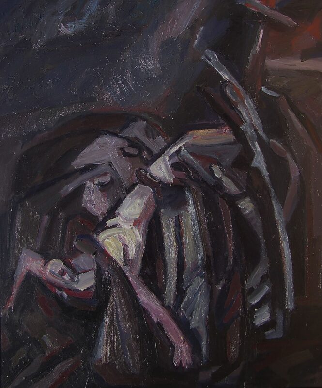 DESCENT FROM THE CROSS  oil, canvas  190 х 160sm. 1990