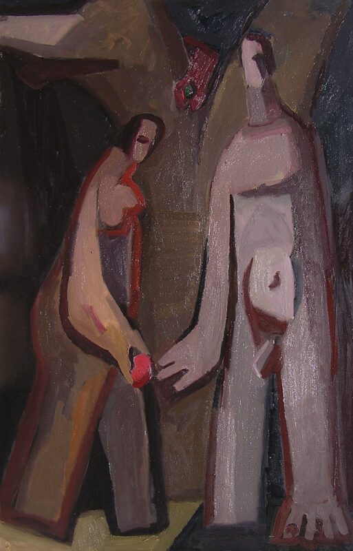 ADAM AND EVA  oil, canvas  180 х 117sm. 1992