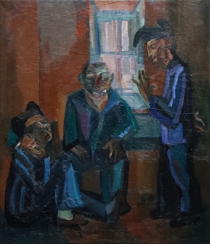 THE SEVENTH PROOF  oil, canvas  140x120 cm.  1975