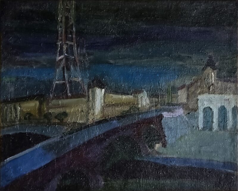 LANDSCAPE MINSK (1)  oil, canvas  80x100 cm.  1991
